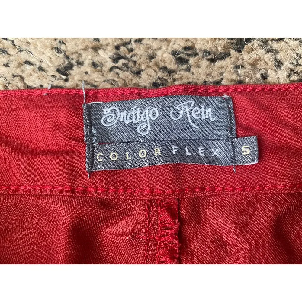 Indigo Rein red color flex pants size 5